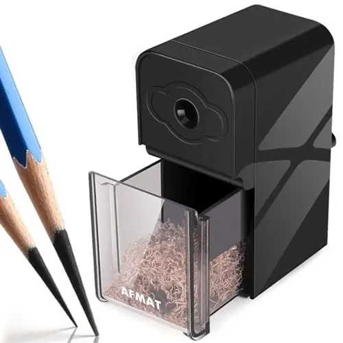AFMAT manual crank pencil sharpener for artists with long point