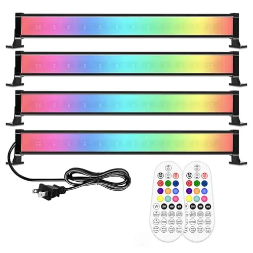 MEIKEE 4-pack 25W RGB wall washer lights with remote