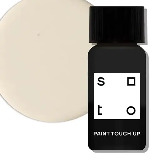 soto Beige Appliance and Porcelain Touch-Up Paint in small bottle with brush.