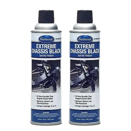 Eastwood Extreme Chassis Black Satin spray paint cans