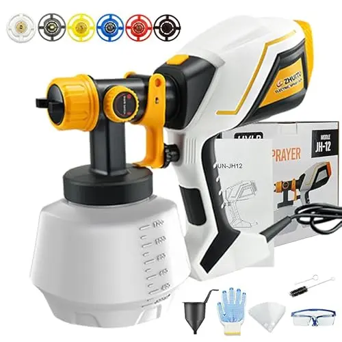 ZHUITU 1000W yellow high-power paint sprayer gun
