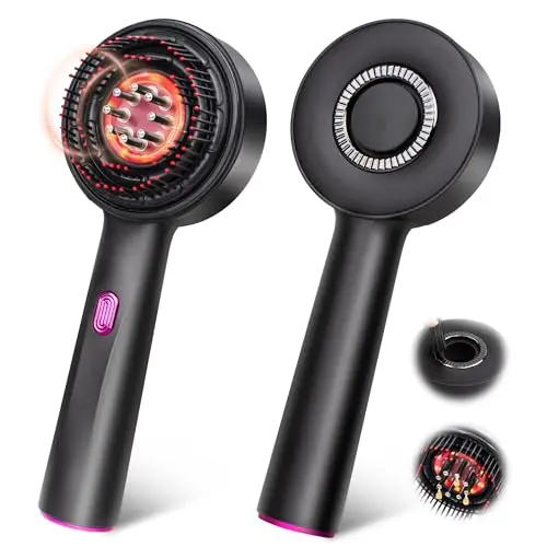 MPADQ electric scalp brush with oil applicator and massage combs
