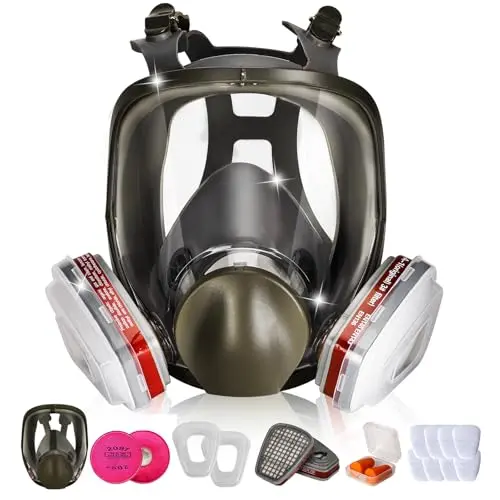 Generic full face respirator mask with filter boxes