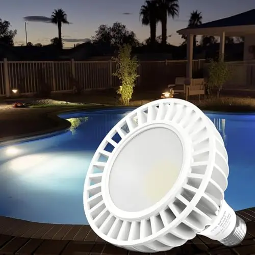 Litezone PAR38 white LED pool light bulb