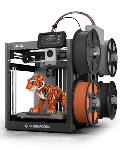 FLASHFORGE AD5X Multi-Color 3D printer, black CoreXY design