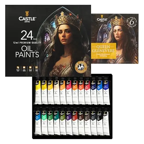 Castle Art Supplies 24 color oil paint set in presentation box