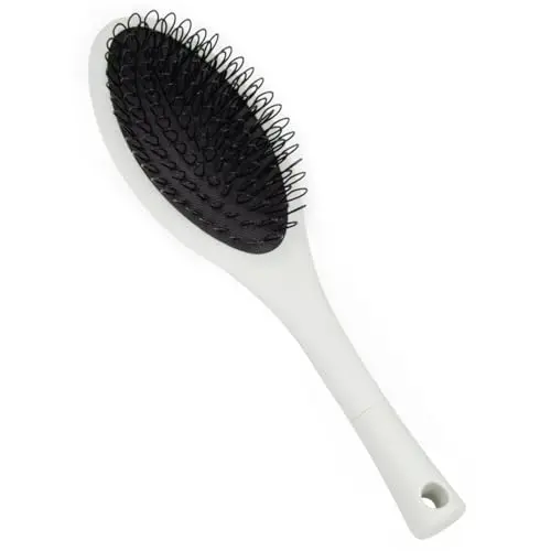 The Hair Shop Beige Loop Brush with curved nylon loop bristles