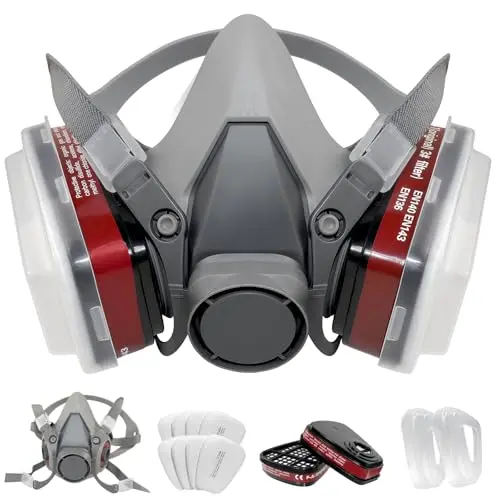 KAGIKA half face respirator mask with included filters for painting