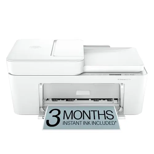 HP DeskJet 4227e white compact wireless all-in-one color inkjet printer for home