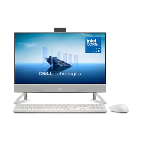 Dell 24-inch white All-in-One touchscreen desktop