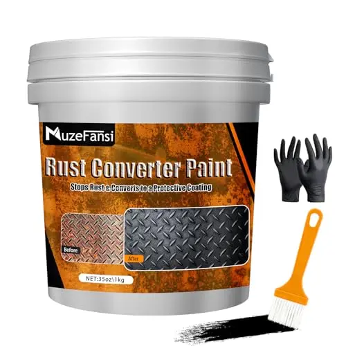 MuzeFansi rust converter and metal primer in a 35oz bottle