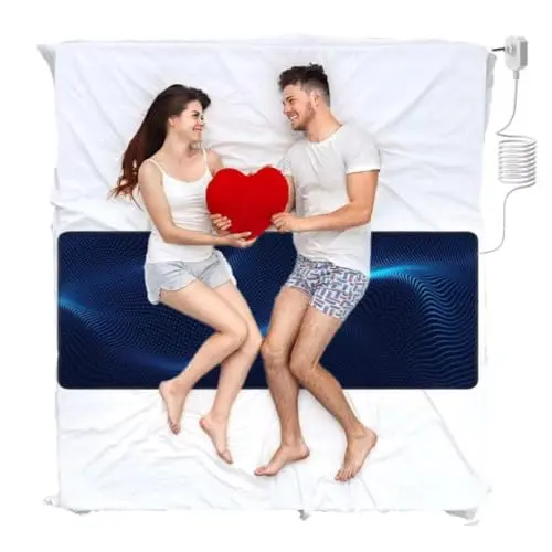 Eichopmen grounding pad with anti-slip backing on mattress