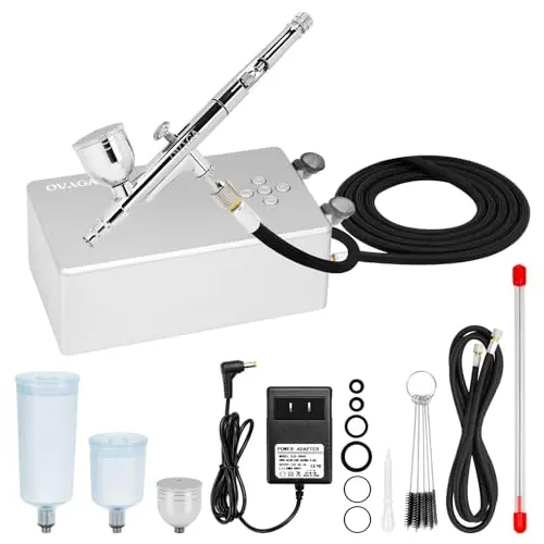 Ovaga ultra-silent airbrush compressor kit