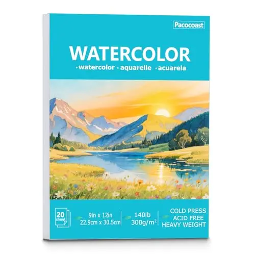 Pacocoast Teal colored watercolor pad with removable pages