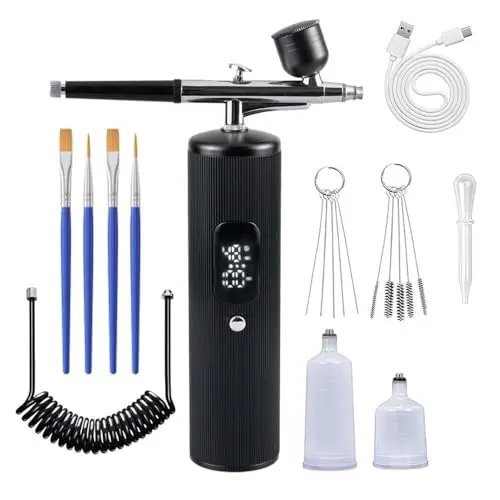 WRDOFH portable cordless airbrush with large battery
