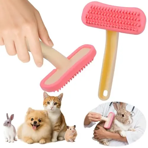 CLLGrocery pink silicone bunny massage and bath brush