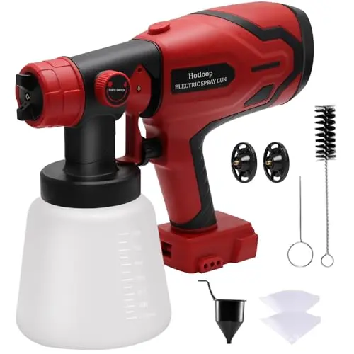 HOTLOOP red paint sprayer gun for Milwaukee M18 battery